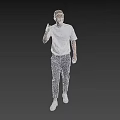 Realistic Characters Modern Characters Men's Background Characters Static Characters Scanning Characters Standing Posture 3d model