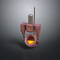 Heavy Duty Industrial Metal Furnace Structure With Burning Core And Chain Mechanism