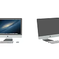 Apple iMac Desktop Computers With White Keyboard Mouse And Display Screens
