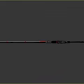 3D Rendered Red And Silver Sword With Ornate Spiked Design And Gemstone Core