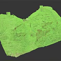 Ancient Stone Castle Model With Hillside Fortress Structures And Wall Enclosures 3d model