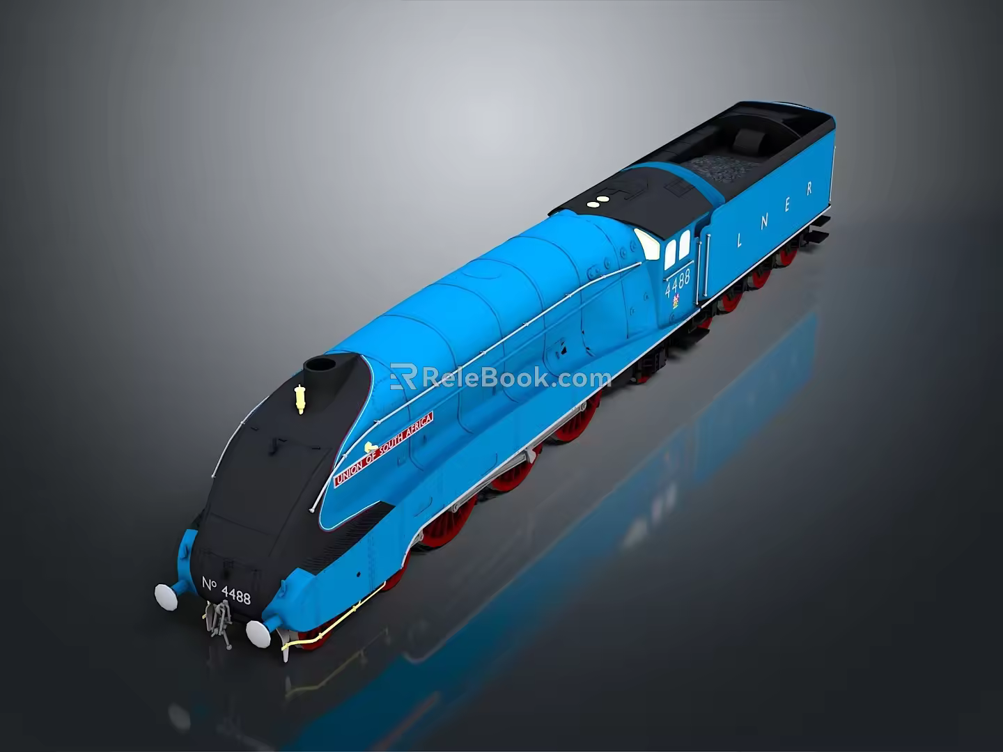 Modern Train Light Rail Subway High Speed Rail 3d model