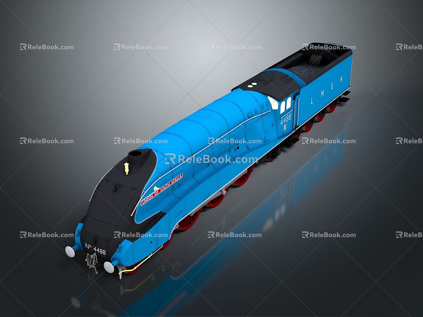 Modern Train Train Light Rail Subway High Speed Rail 3d model