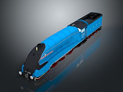 Modern Train Light Rail Subway High Speed Rail 3d model