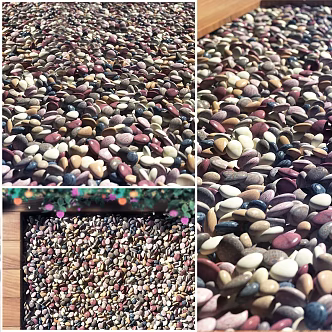Modern pebble stone pebble 3d model