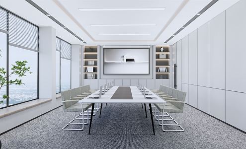 Modern Meeting Room Meeting Table and Chair 3d model