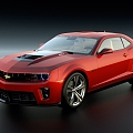 Modern Chevroland Comaro Muscle sports car 3d model