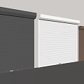 Different Colored Roller Shutters Exterior Design In Black White And Brown