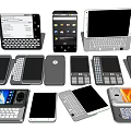 Modern mobile phone keyboard for mobile phone 3d model