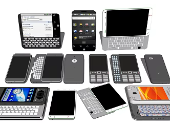 Modern mobile phone keyboard for mobile phone 3d model