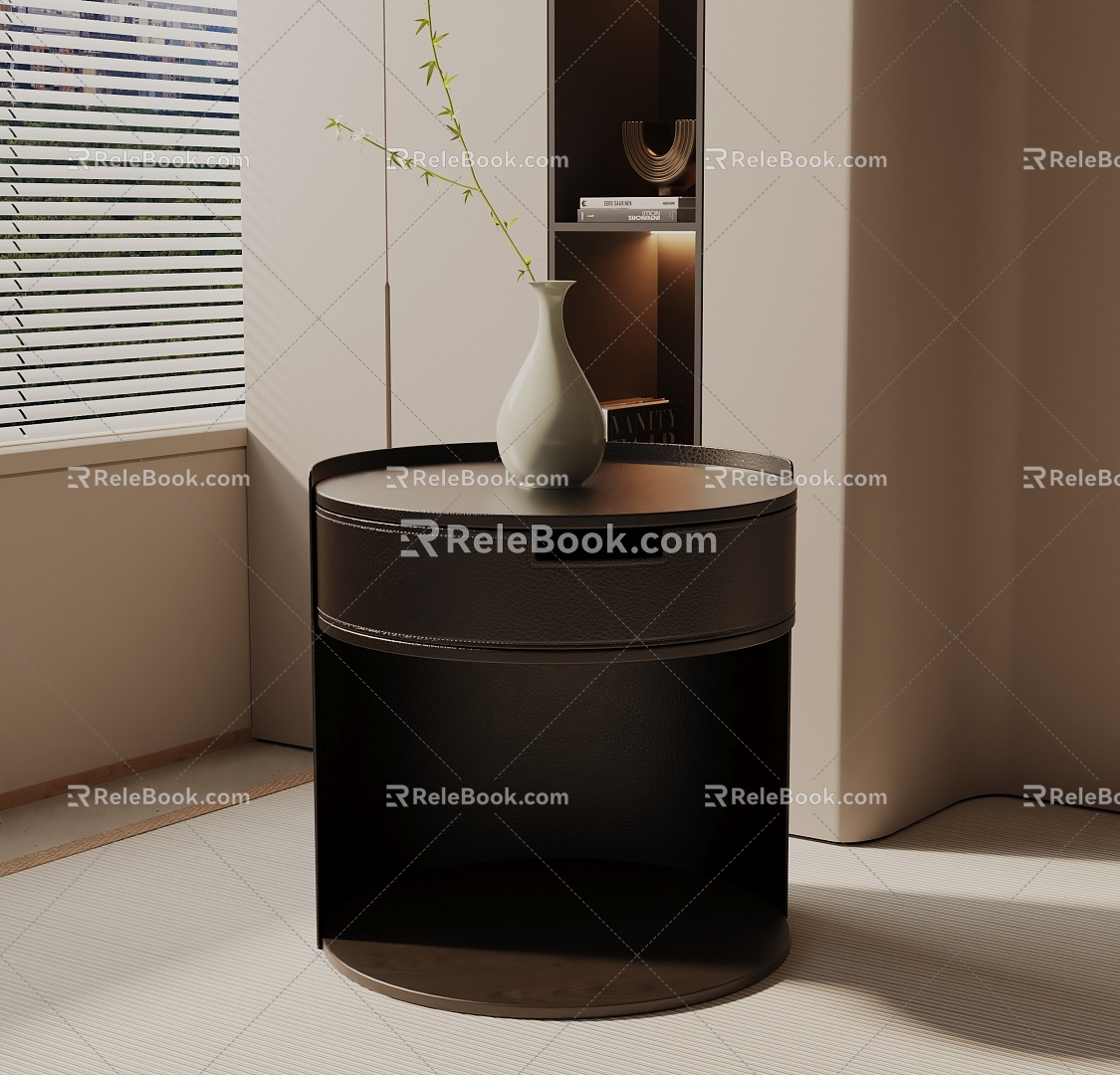 Modern Bedside Cabinet 3d model