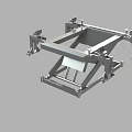 Industrial Equipment Metal Frame Support Structure With Mechanical Components And Stable Design