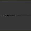 Fantasy Weapon Blue Blade Sword With Black Decorative Hilt And Glowing Design