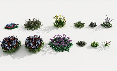 modern plants 3d model