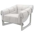 Single Sofa Sofa Chair Fabric Sofa 3d model