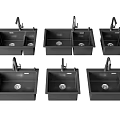 Black Kitchen Sinks With Faucet In Various Styles For Modern Kitchens