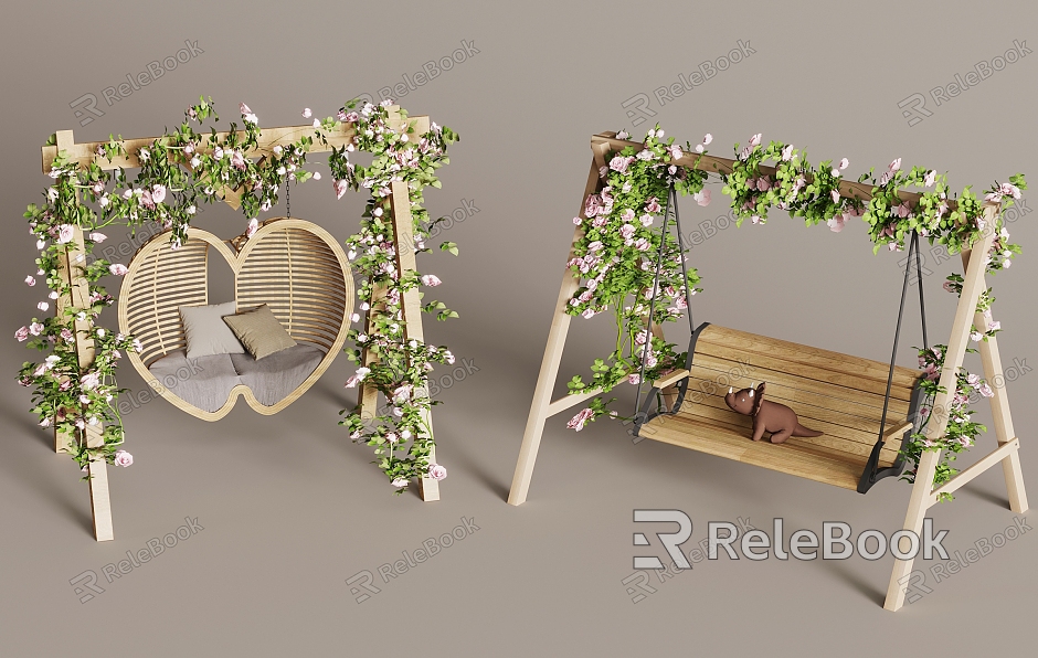 Outdoor Swing Chair Courtyard Swing model