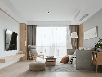 Japanese Living Room 3d model