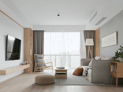 Japanese Living Room 3d model