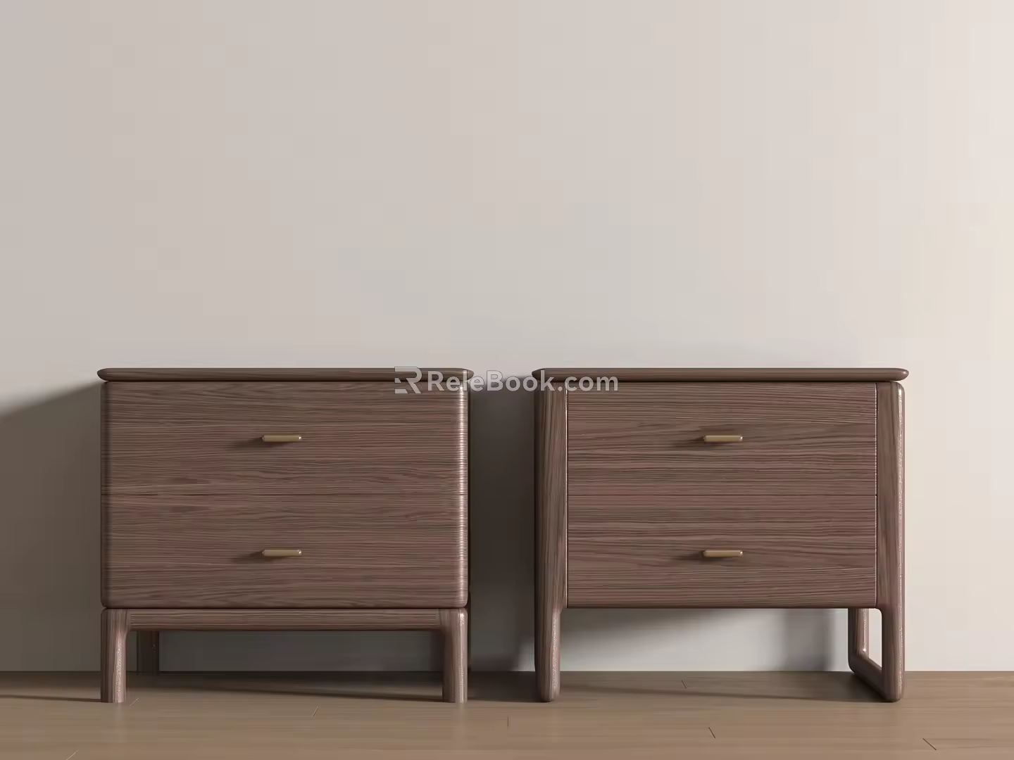 Modern bedside table 3d model