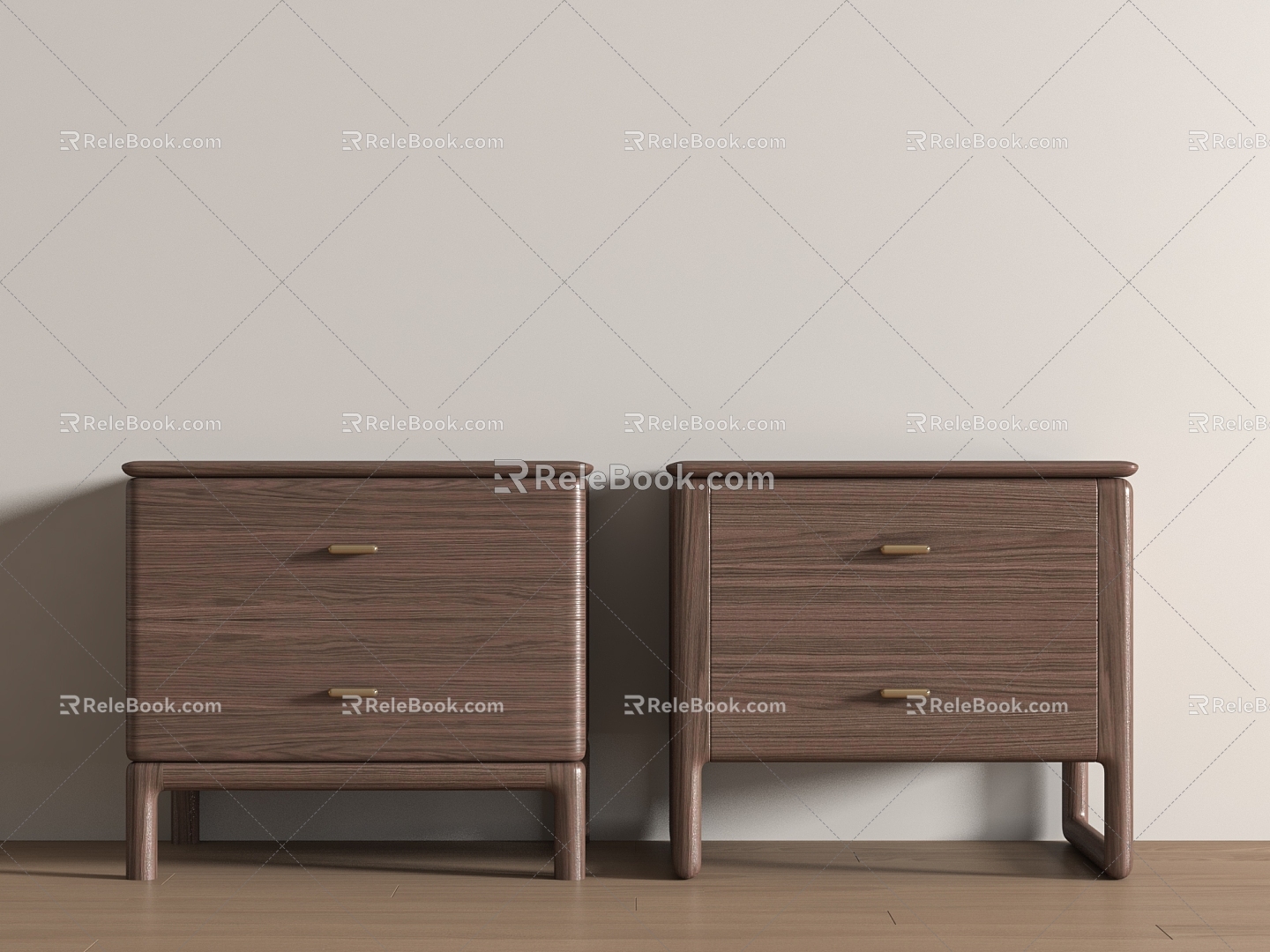 Modern bedside table 3d model