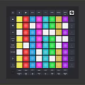 Colorful Backlit Button Music Controller With Grid Layout And Dark Panel