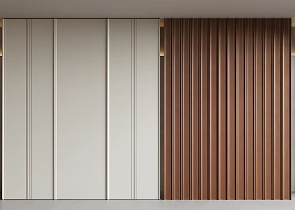 Modern Wall Panel Leather Wall Panel Hard Bag 3d model