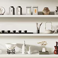 New Chinese Tea Set Tea Set Ornaments Combination 3d model
