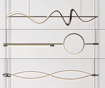 Modern chandelier 3d model Modern chandelier 3d model