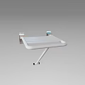 Bathroom Accessories Modern White Wall Mounted Folding Rack For Towel Storage