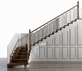 Jane European Stair Combination 3d model