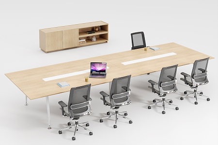 Modern Office Conference Table 3d model