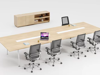Modern Office Conference Table 3d model