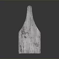 Rustic White Wooden Handheld Storage Basket With Natural Wood Grain Design