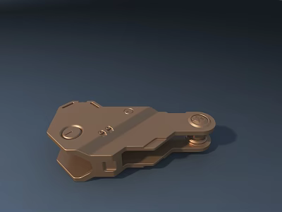 Durable Metal Road Infrastructure Component With Connection Features For Traffic Safety 3d model
