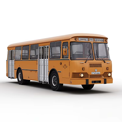 American Retro Bus Bus Car Motor Vehicle 3d model American Retro Bus Bus Car Motor Vehicle 3d model