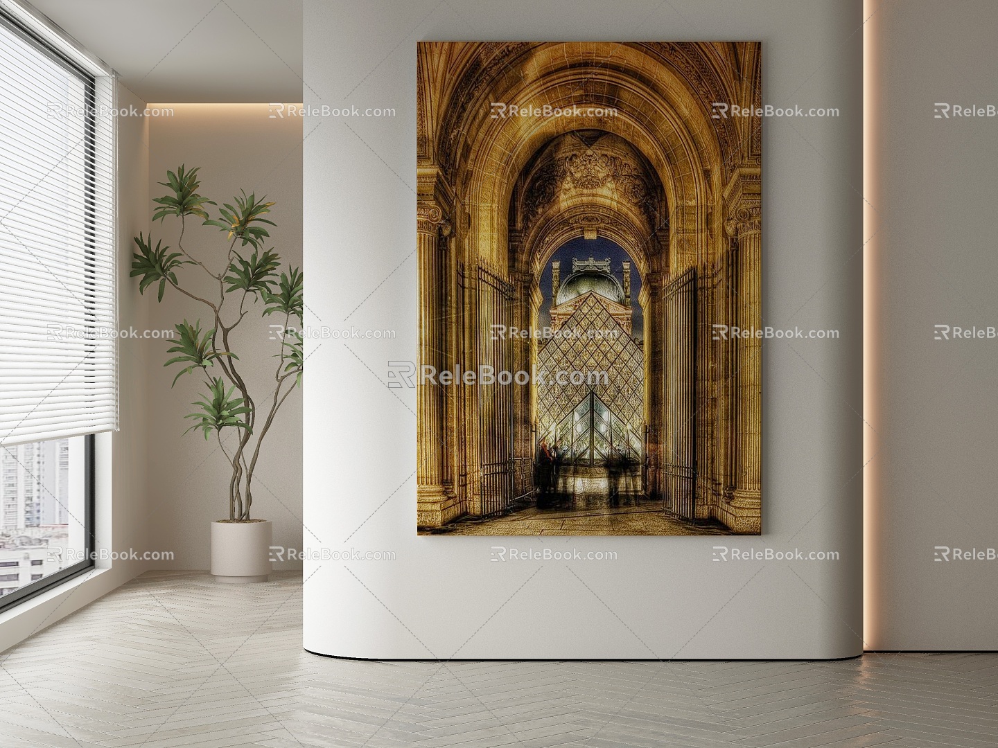 modern decorative painting 3d model