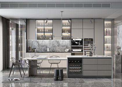 Modern Kitchen 3d model