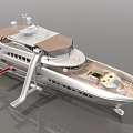 Luxury Yacht Water Transport With Spacious Deck Slide And Modern Leisure Design