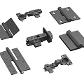 Different Types of Metal Hinges for Furniture and Cabinet Hardware Accessories