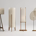 Floor Lamp Floor Lamp Combination Rattan Floor Lamp 3d model