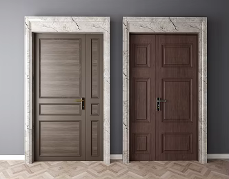 Modern child-mother door 3d model