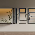 Various Window Designs With Gray Frames Open View Green Plant And Wooden Floor
