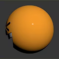 Bright Yellow 3D Emoji Smiling Face With Winking Eyes And Open Mouth On Dark Background