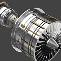 Aircraft engine decomposition animation aircraft engine aircraft engine cut plane engine structure turbine engine aircraft engine structure 3d model
