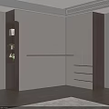 Modern Minimalist Two Tone L Shaped Bedroom Wardrobe With Built In Storage Shelves And Drawers