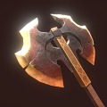 Axe Tomahawk Axe Fantasy Weapon Game Props 3d model