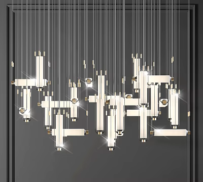 Modern chandelier 3d model Modern chandelier 3d model