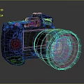 DSLR Camera Card Machine Digital Camera Digital Camera Photographic Equipment 3d model