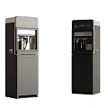 Modern Standing Water Dispensers with Gray and Black Design Digital Display and User Friendly Features